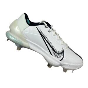 Nike Force Zoom Trout 7 Pro Metal White Baseball Cleats Mens Sz 7 (CQ7224-101)